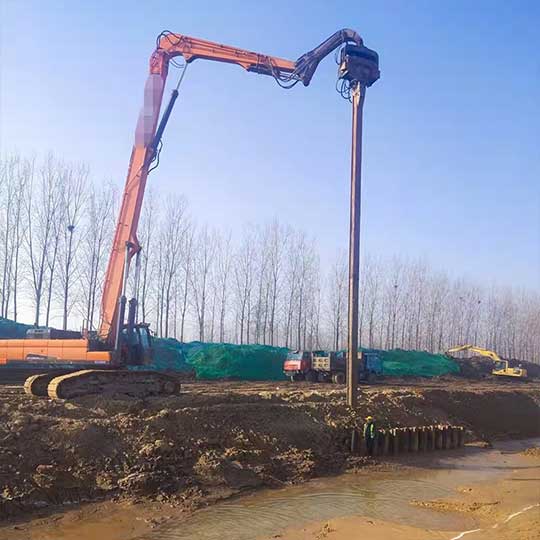 濟(jì)寧市梁山縣深基坑鋼板樁支護(hù)項目